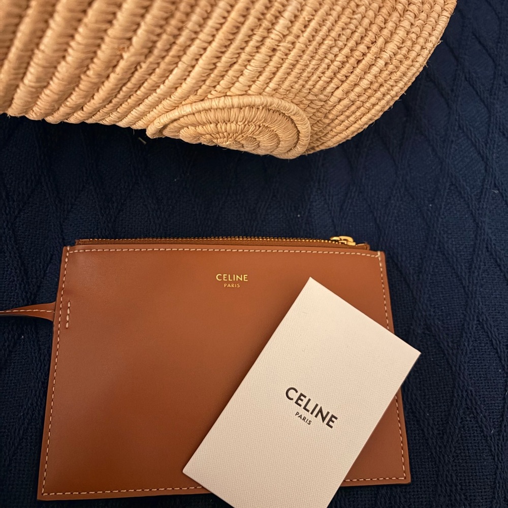 Celine Triomphe Small Raffia Bag - Picture 4 of 5